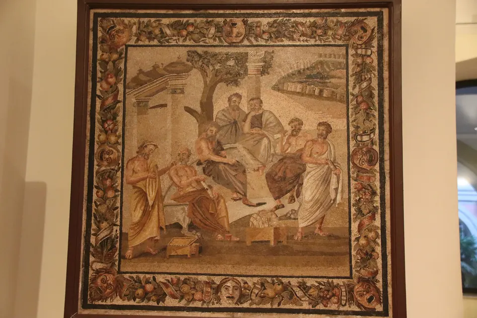 Mosaico de la Academia de Platón