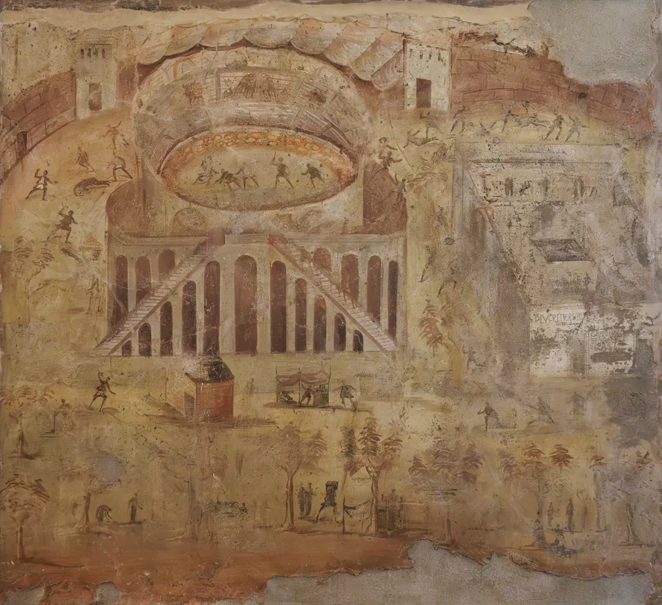 La riña del anfiteatro de Pompeya