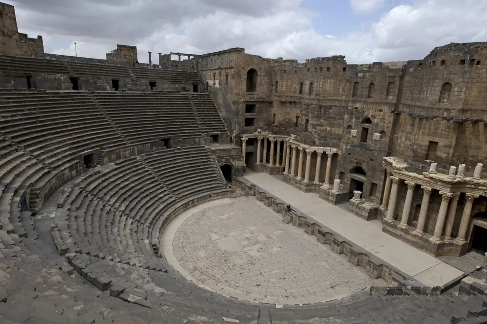 La cávea del teatro de Bosra