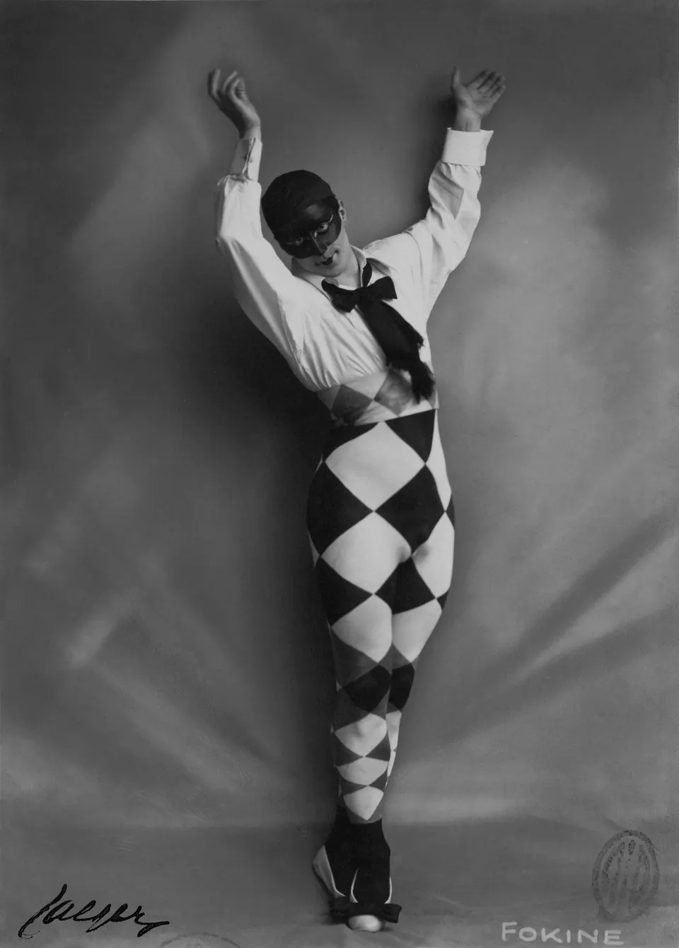 Michel Fokine como Arlequín