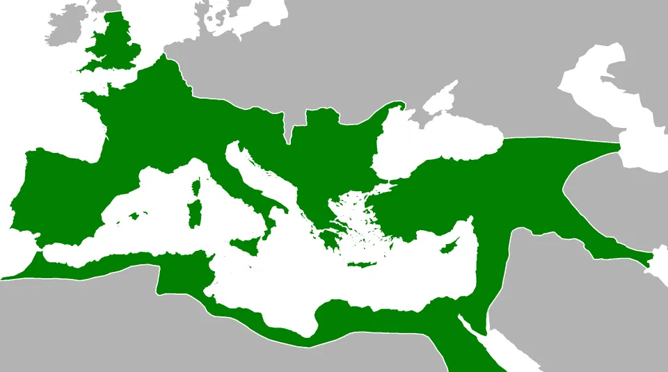 El Imperio romano en 117