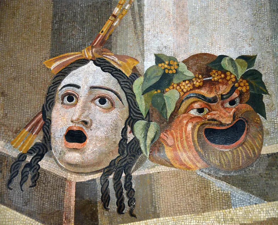 Máscaras de tragedia y comedia